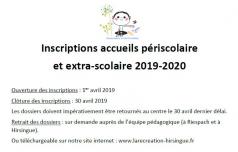 Inscriptions peri